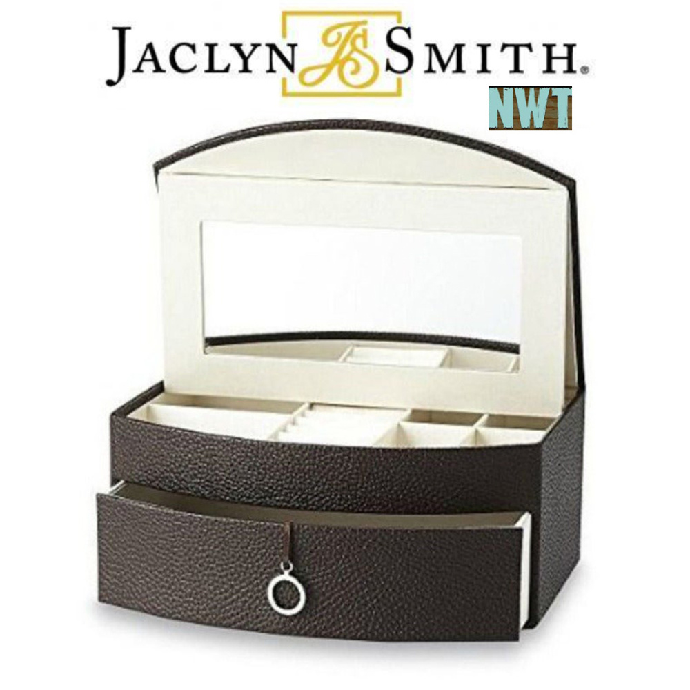 Jaclyn Smith Faux Leather Jewelry Box NIB